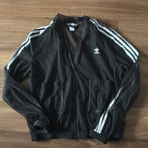 Adidas Black Women’s Track Jacket- Mesh
